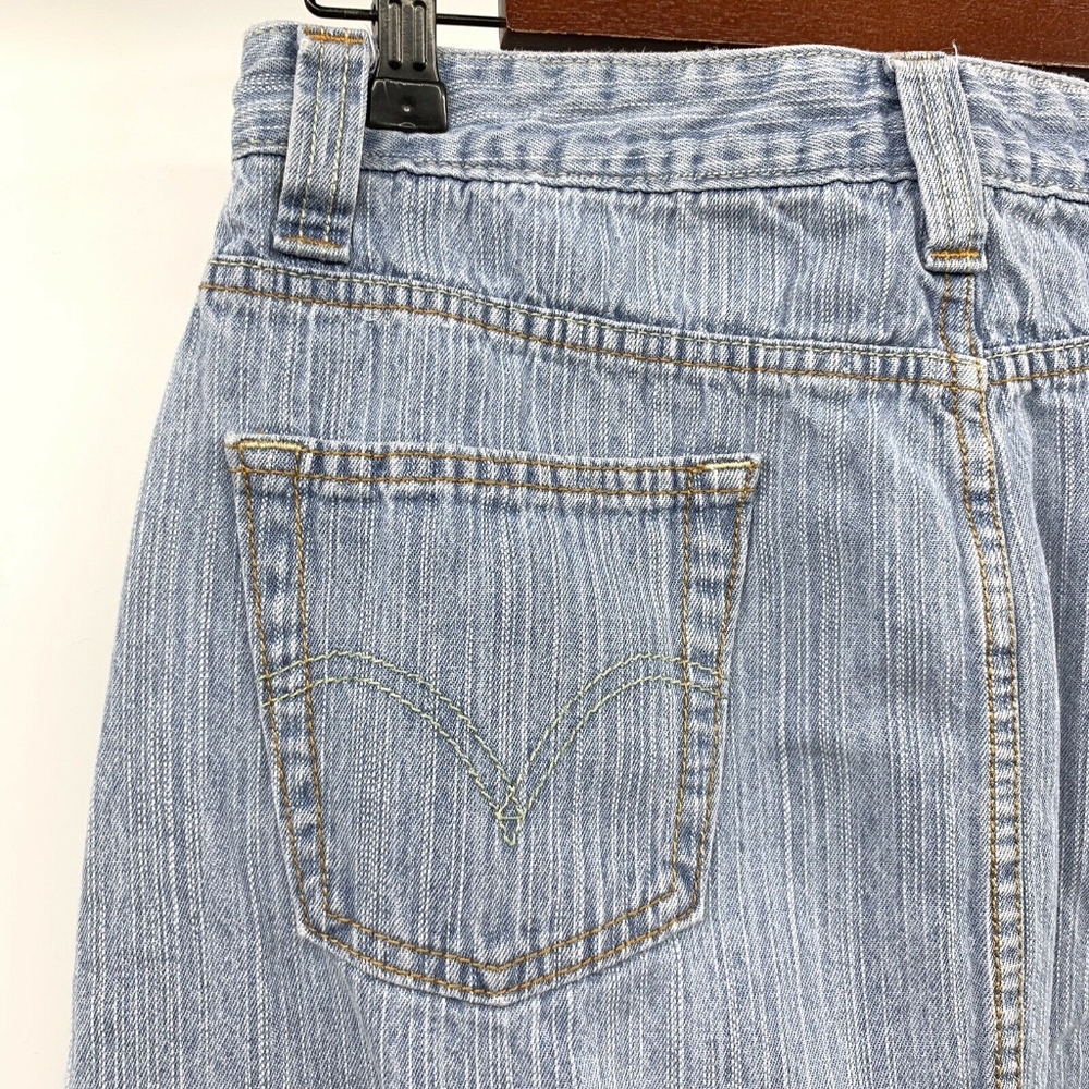 Levi's Light Blue Jean 518 Superlow Denim Skirt - Picture 7 of 8